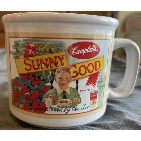 CAMPBELL'S TOMATO SOUP MUG Coffee Cup Campbell's 2005 #31571 Sunny Good - Picture 2 of 4